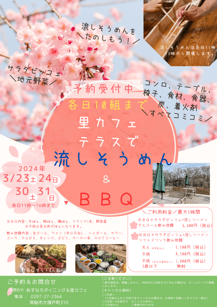 里カフェテラスで花見